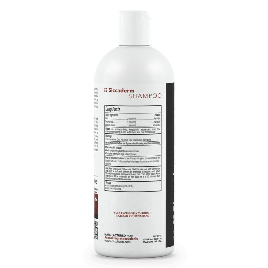 SiccaDerm Antidandruff Shampoo for Dogs and Cats VetRxDirect 16oz