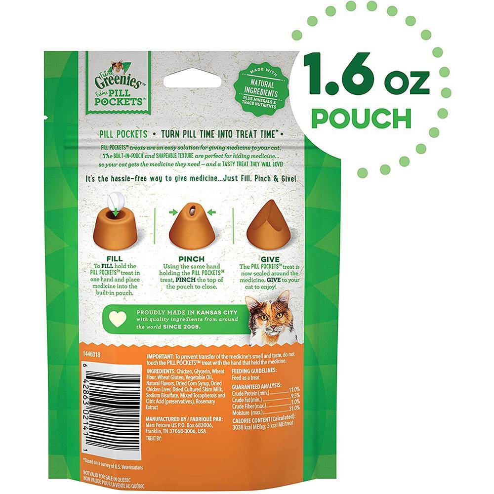 Pill Pockets Helps Hide Cat and Dog Pills VetRxDirect 30 Treats