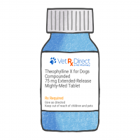 Theophylline X for Dogs Compounded 75 mg Extended-Release Mighty-Med Tablet; ?>
