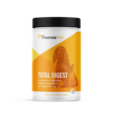 Total Digest Enzyme and Digestive Health Supplement Powder for Dogs and Cats 
