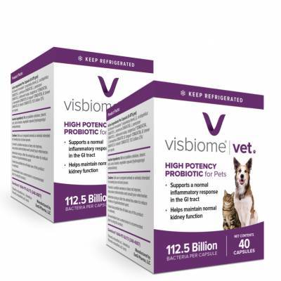 Visbiome Vet Probiotic for Pets 80 Capsules (2X40ct)