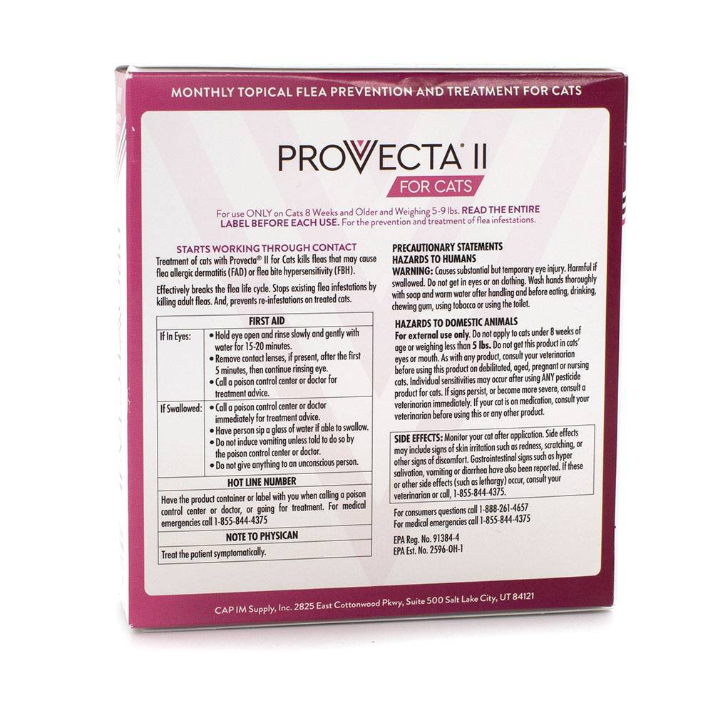 Provecta for Cats Monthly Flea Topical VetRxDirect Pharmacy for