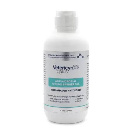 Vetericyn VF Plus Antimicrobial Wound Barrier Gel - 8oz for Dogs and Cats
