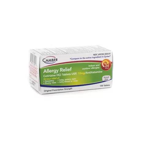 Cetirizine HCl 10mg, 100 Antihistamine Tablets for Dogs and Cats