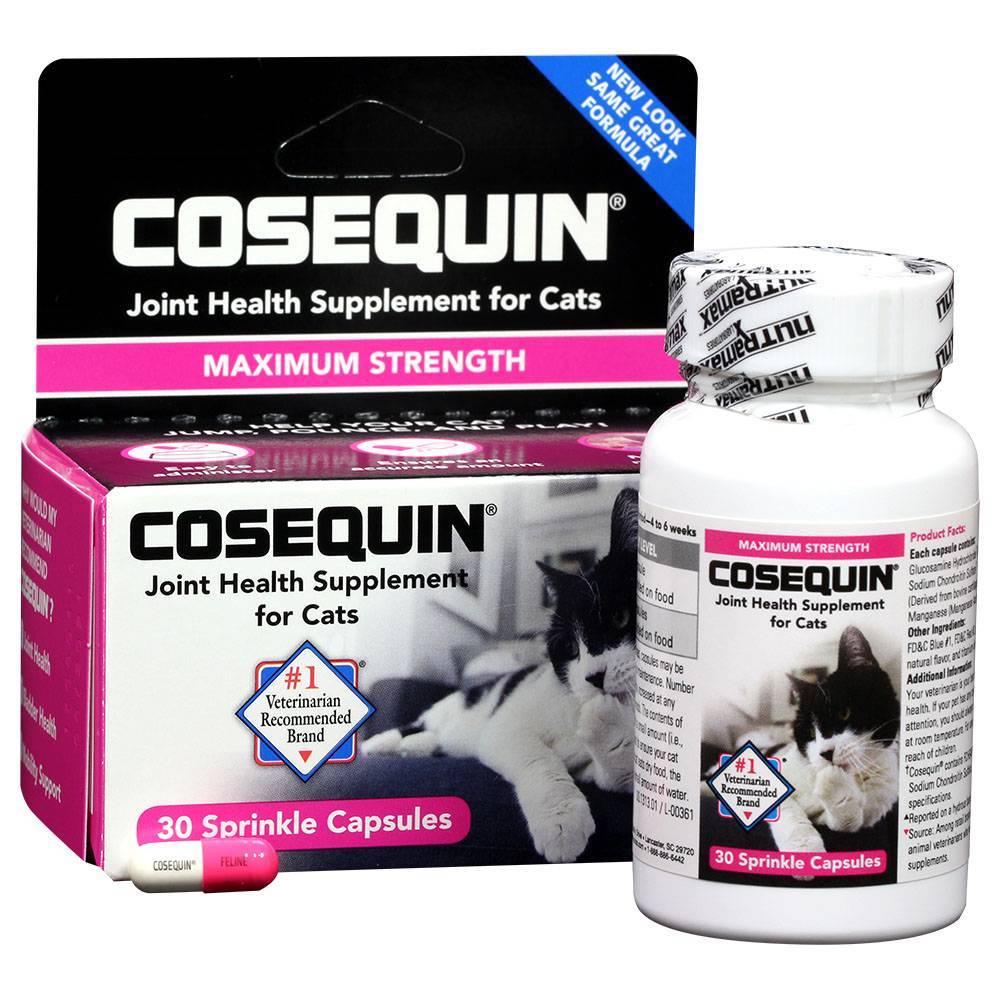 Nutramax Cosequin Joint Health Supplement for Cats - With Glucosamine and  Chondroitin, 55 Capsules, On Sale