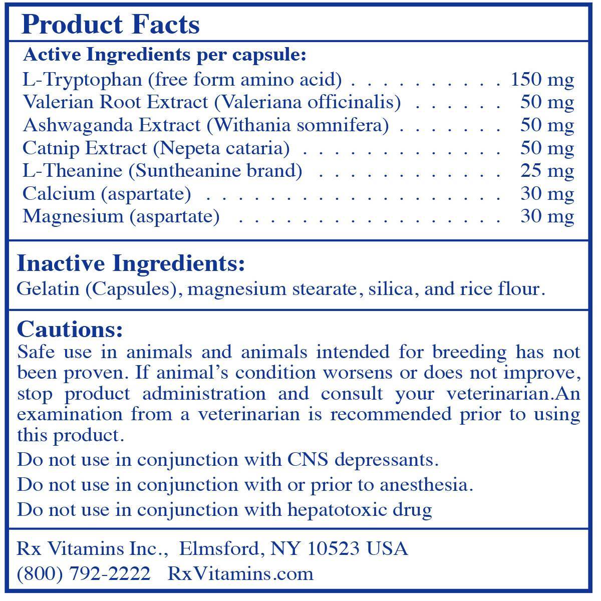 NutriCalm Calm and Soothe Dogs VetRxDirect