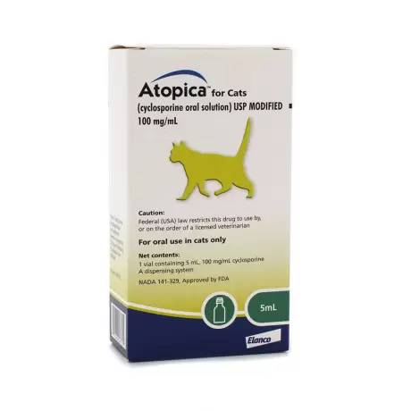 Atopica (cyclosporine) for Cats - 5mL Vial, 100mg/mL