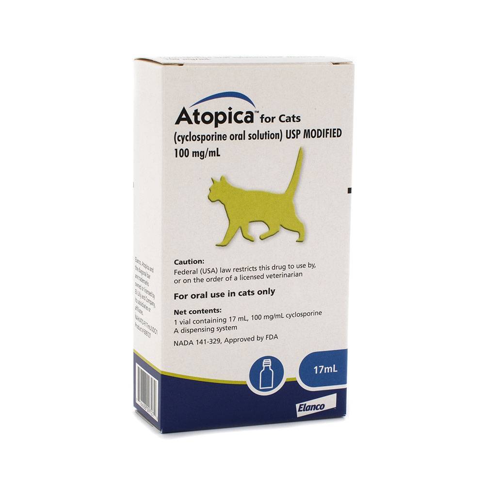 Atopica for Cats Dog Medicine Allergy Pet Meds VetRxDirect