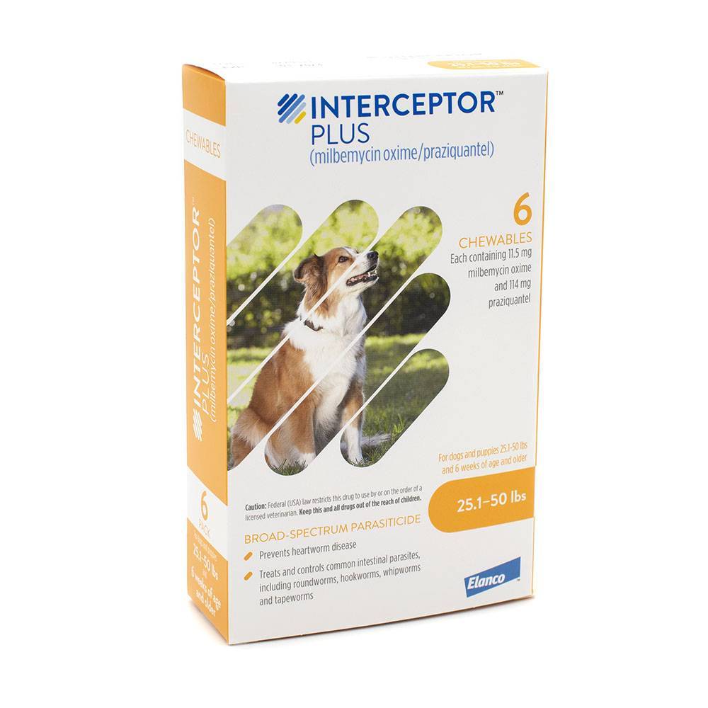 Interceptor Plus BroadSpectrum Parasiticide VetRxDirect for Dogs
