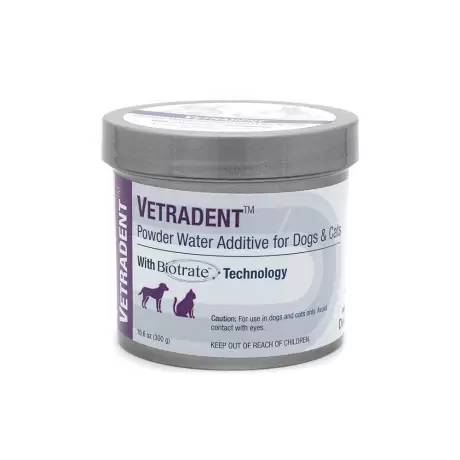 Vetradent for Dogs and Cats - 10.6oz (300g) Powder Water Additive Biotrate