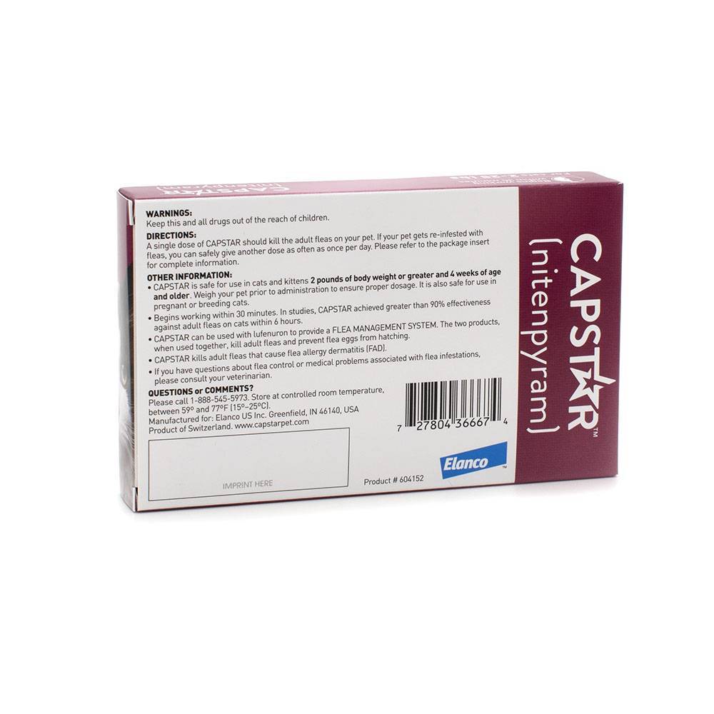 Capstar Tablets Flea Treatment Tablets for Dogs and Cats VetRxDirect