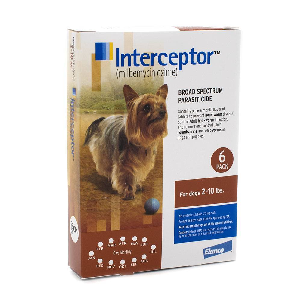 Interceptor Flavor Tabs Heartworm Preventative VetRxDirect for