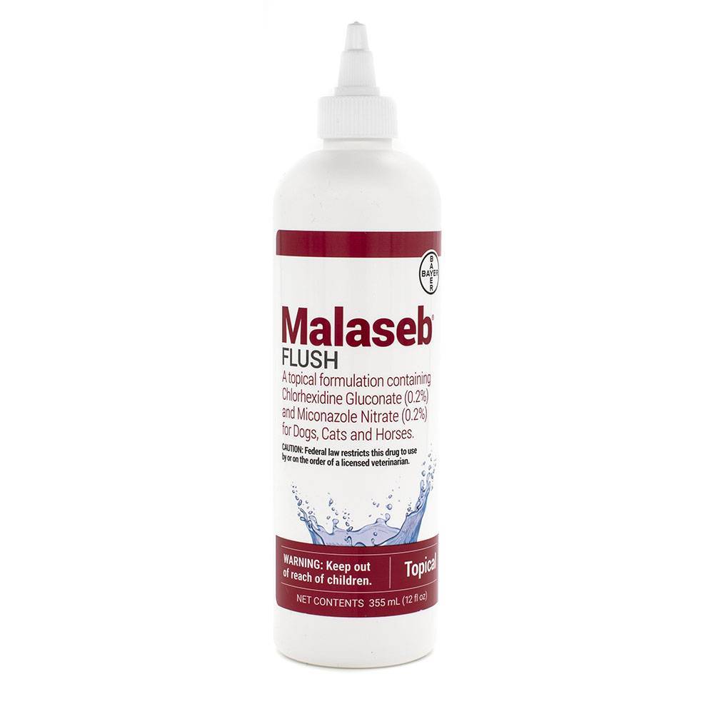 Malaseb Flush Chlorhexidine/Miconazole Flush VetRxDirect 12oz