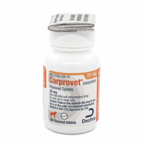 Carprovet (carprofen) Flavored Tablets NSAID for Dogs - 25mg, 180ct