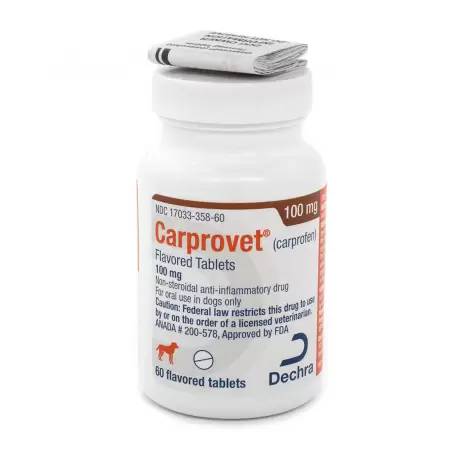 Carprovet (carprofen) Flavored Tablets NSAID for Dogs - 100mg, 60ct