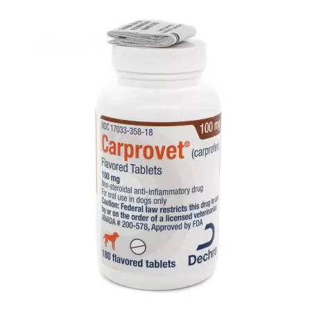 Carprovet (carprofen) Flavored Tablets NSAID for Dogs - 100mg, 180ct