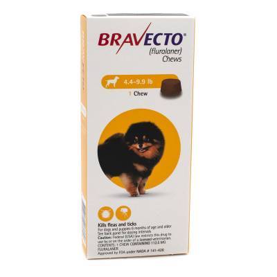 Bravecto (fluralaner) Chews 112.5mg, 4.4-9.9lb, 1 Pack
