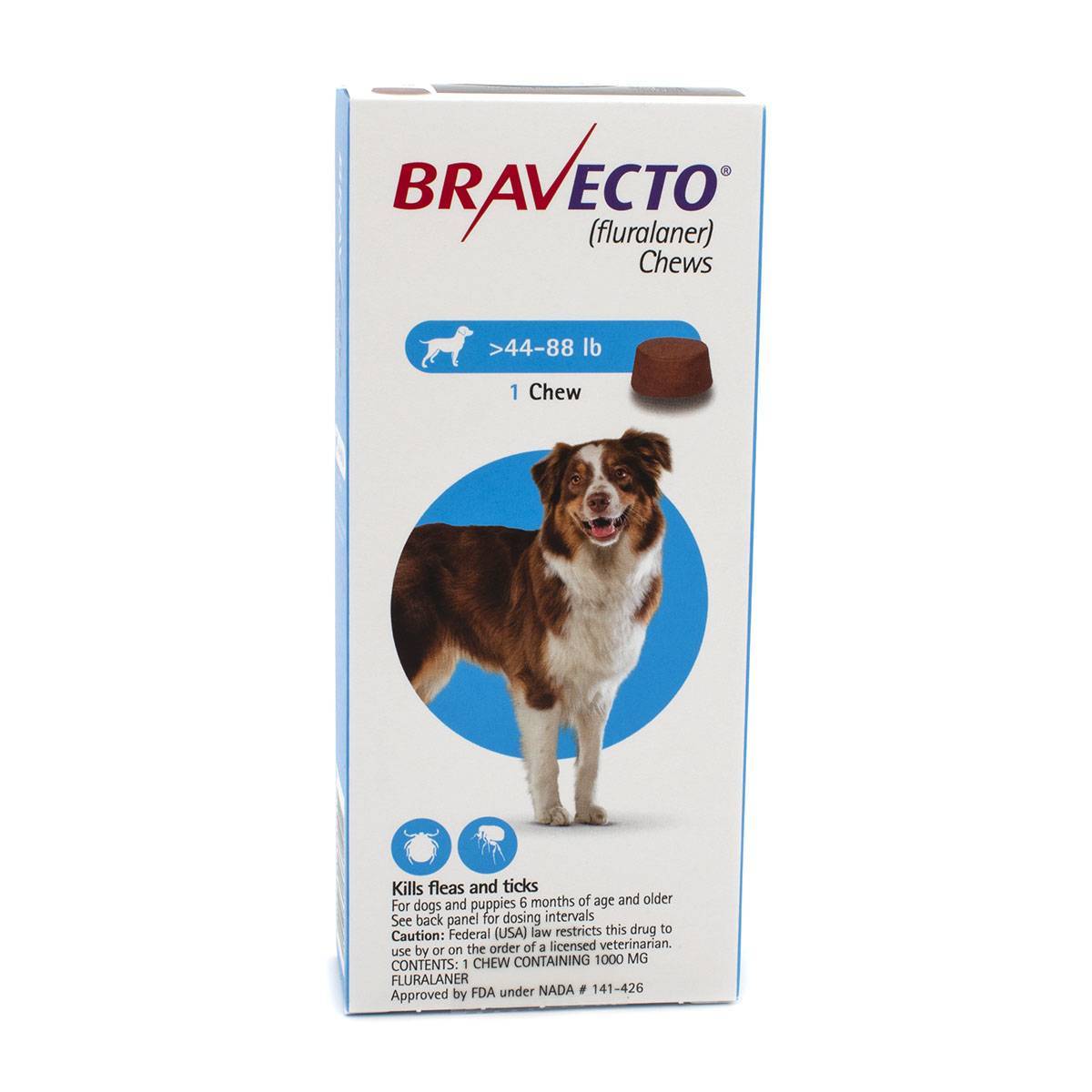 Bravecto Oral Flea and Tick Chew for Dogs VetRxDirect