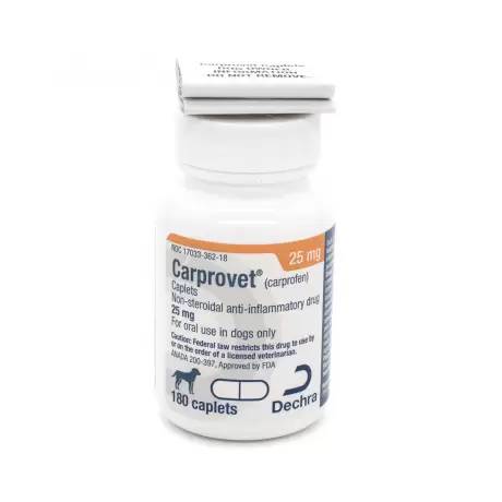 Carprovet (carprofen) Caplets NSAID for Dogs Pain - 25mg, 180ct