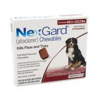 NexGard Chewables 60.1-121 lbs, 3 Month Supply