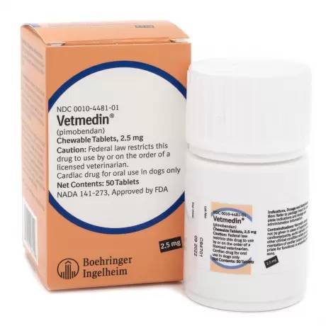 Vetmedin for Dogs Congestive Heart Failure (pimobendan) Chewable Tablets 2.5 mg