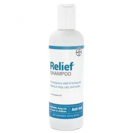 Relief - Pramoxine Shampoo for Dogs and Cats, 8oz Itch Relief