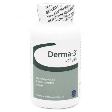 Derma-3 Omega-3 - Large Breeds of Dogs, 60 Softgel Capsules