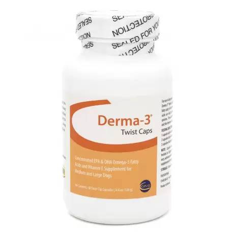 Derma-3 Omega-3 - Medium and Large Breeds of Dogs, 60 Twist Capsules