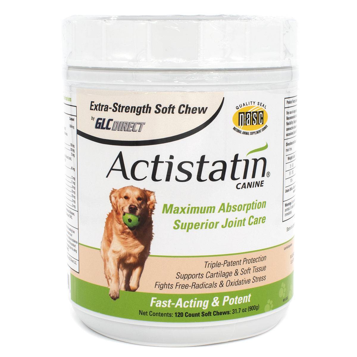 Actistatin Patented Joint Health in Dogs VetRxDirect 120 Soft Chews