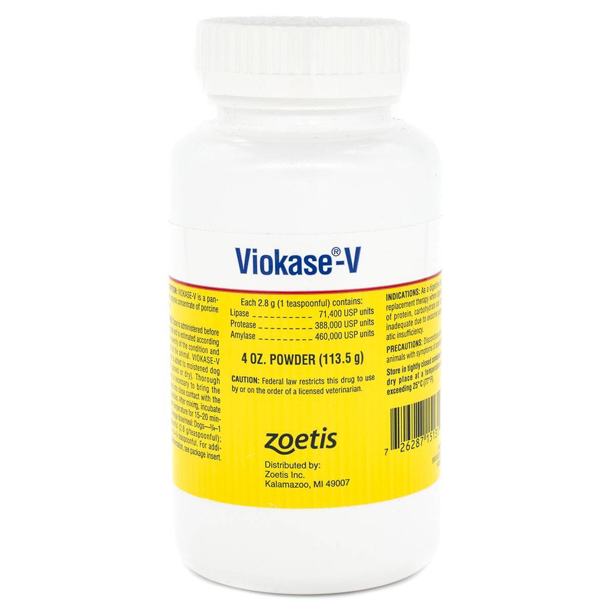 Viokase For Dogs Pancreatic Enzyme Concentrate Viokase V