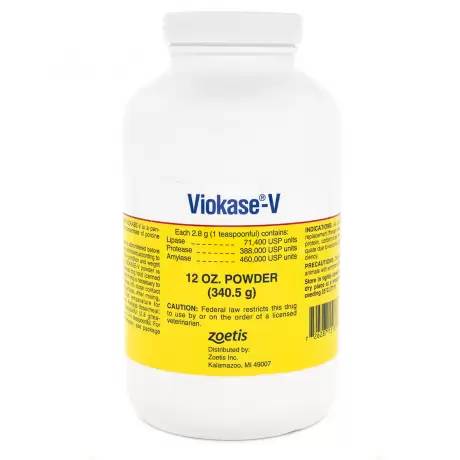Viokase-V Pancreatic Enzymes for Dogs - 12oz Powder