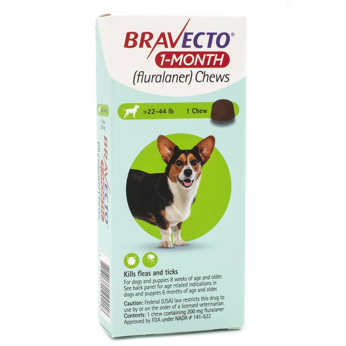 Bravecto 1Month Chews for Dogs Kills Fleas and Ticks VetRxDirect