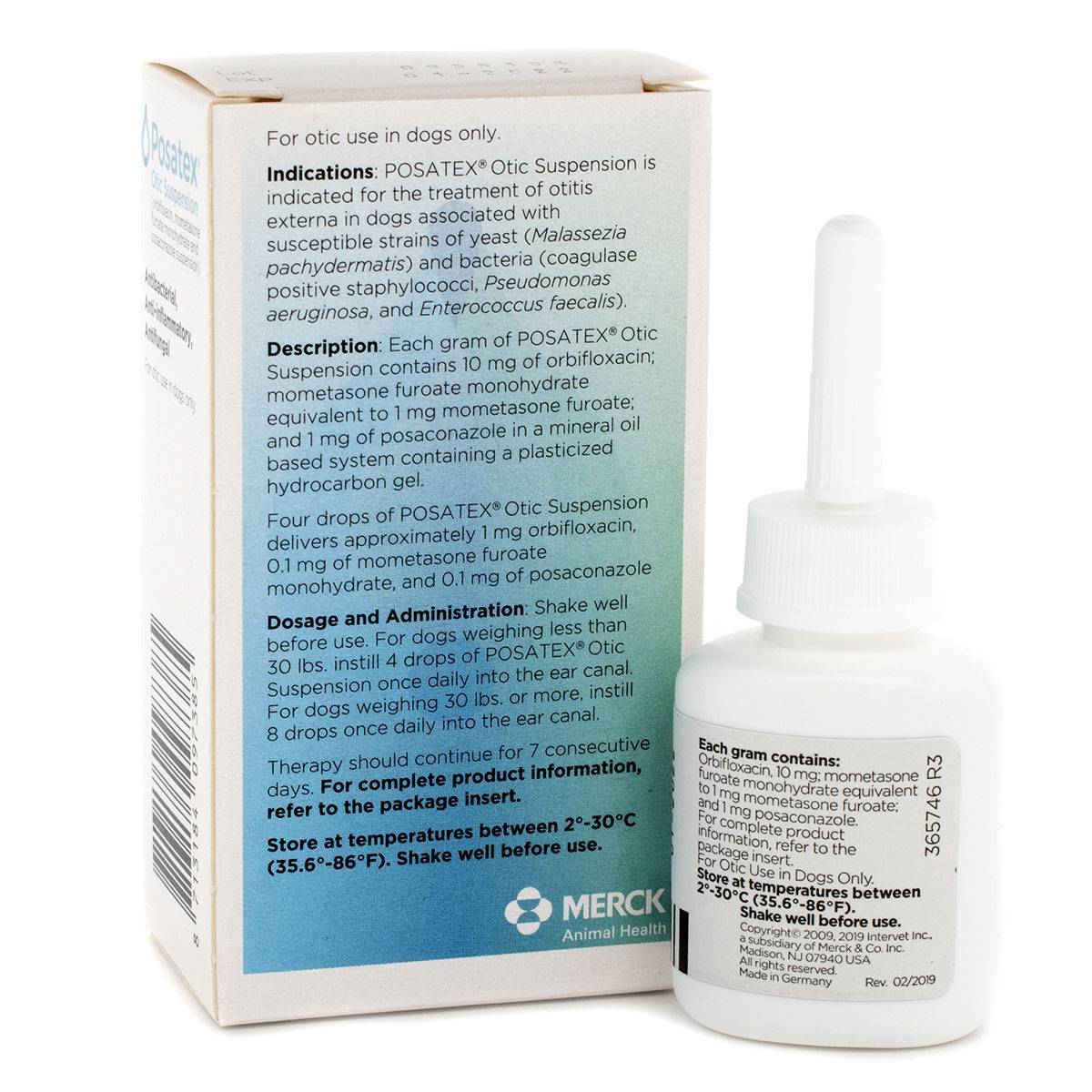 Posatex Ear Medication for Dogs Otic Suspension VetRxDirect