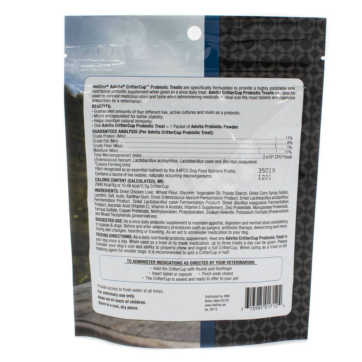 Advita CritterCups for Dogs Probiotic Pill Masking Agent