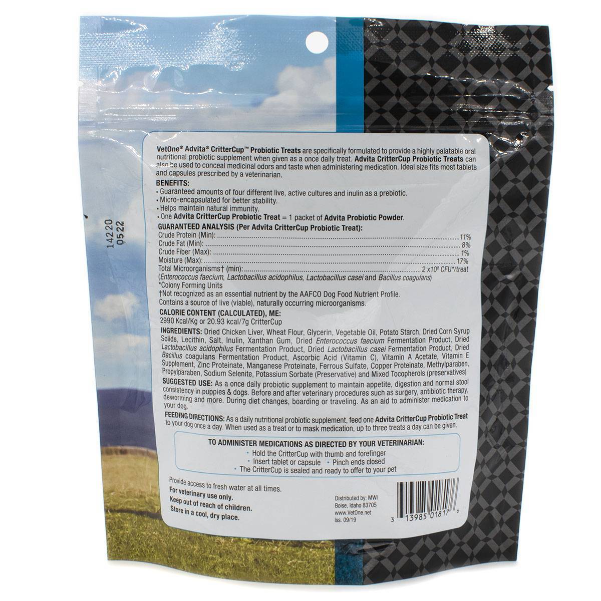 Advita CritterCups for Dogs Probiotic Pill Masking Agent