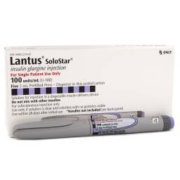 Lantus (insulin glargine injection); ?>
