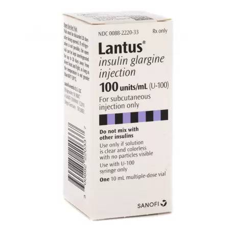 Lantus for Dogs and Cats (insulin glargine injection) - 100units/mL, 10mL vial