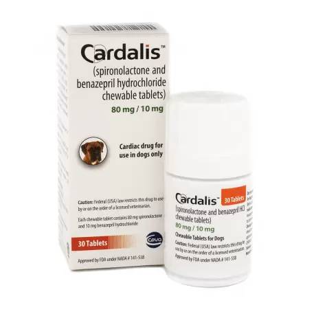 Cardalis for Heart Failure in Dogs Chewable Tablets - 80mg/10mg, 30ct Bottle