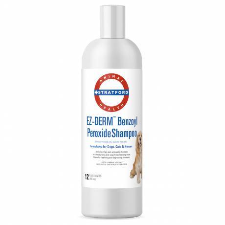 EZ-DERM Benzoyl Peroxide Shampoo for Dogs and Cats - 12oz