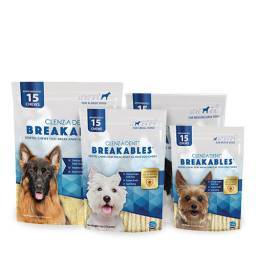 Clenz-a-dent Breakables Rawhide Dental Chews; ?>