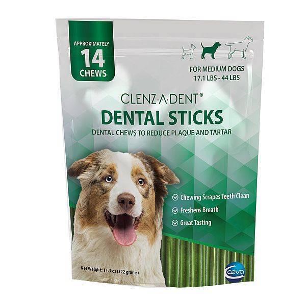 Clenzadent Dental Sticks for Dogs Dental Chews for Dogs