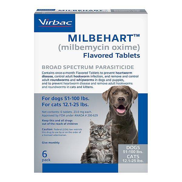 Milbehart For Dogs And Cats Heartworm Preventative VetRxDirect 