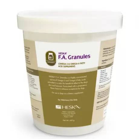 Heska F.A. Granules - 450g Tub - Fatty Acids for Dogs