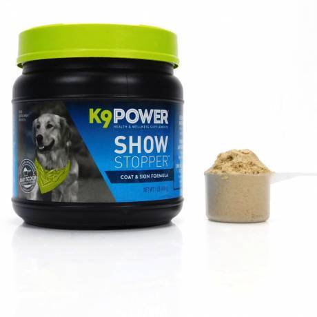 K9 Power Show Stopper Coat and Skin Formula for Dogs - 1lb (454g) Jar