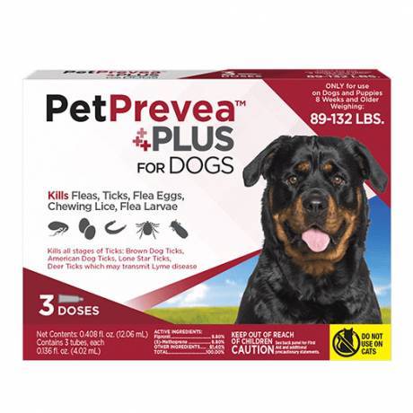 PetPrevea Plus - for Dogs 89-132lbs Kills Fleas, 6 Month Supply
