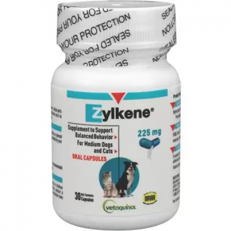 Zylkene Behavior Supplement for Medium Dogs and Cats - 255mg, 30 Capsules