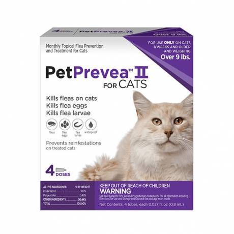 PetPrevea II for Cats Kills Fleas - Over 9 lbs, 4 Month Supply