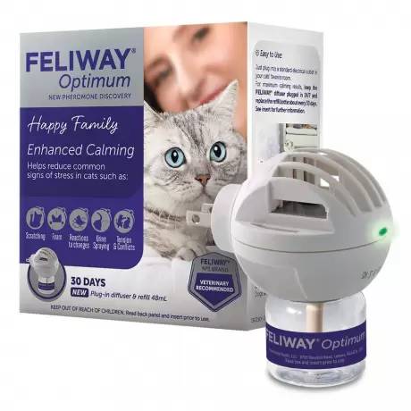 Feliway Optimum - 30 Day Plug-in Diffuser and Refill Kit