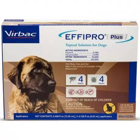 Effipro Plus for Extra Large Dogs - 89-132 lbs, 3 Month Supply