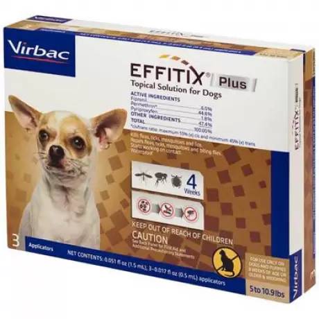 Effitix Plus for Toy Dogs - 5-10.9 lbs, 3 Month Supply